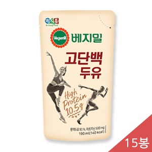 [정식품]베지밀 고단백 두유 [파우치] (190ml x 15봉)